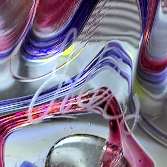 Artist Signed Glass Art Starfish Suncatcher - Picture 4 of 4